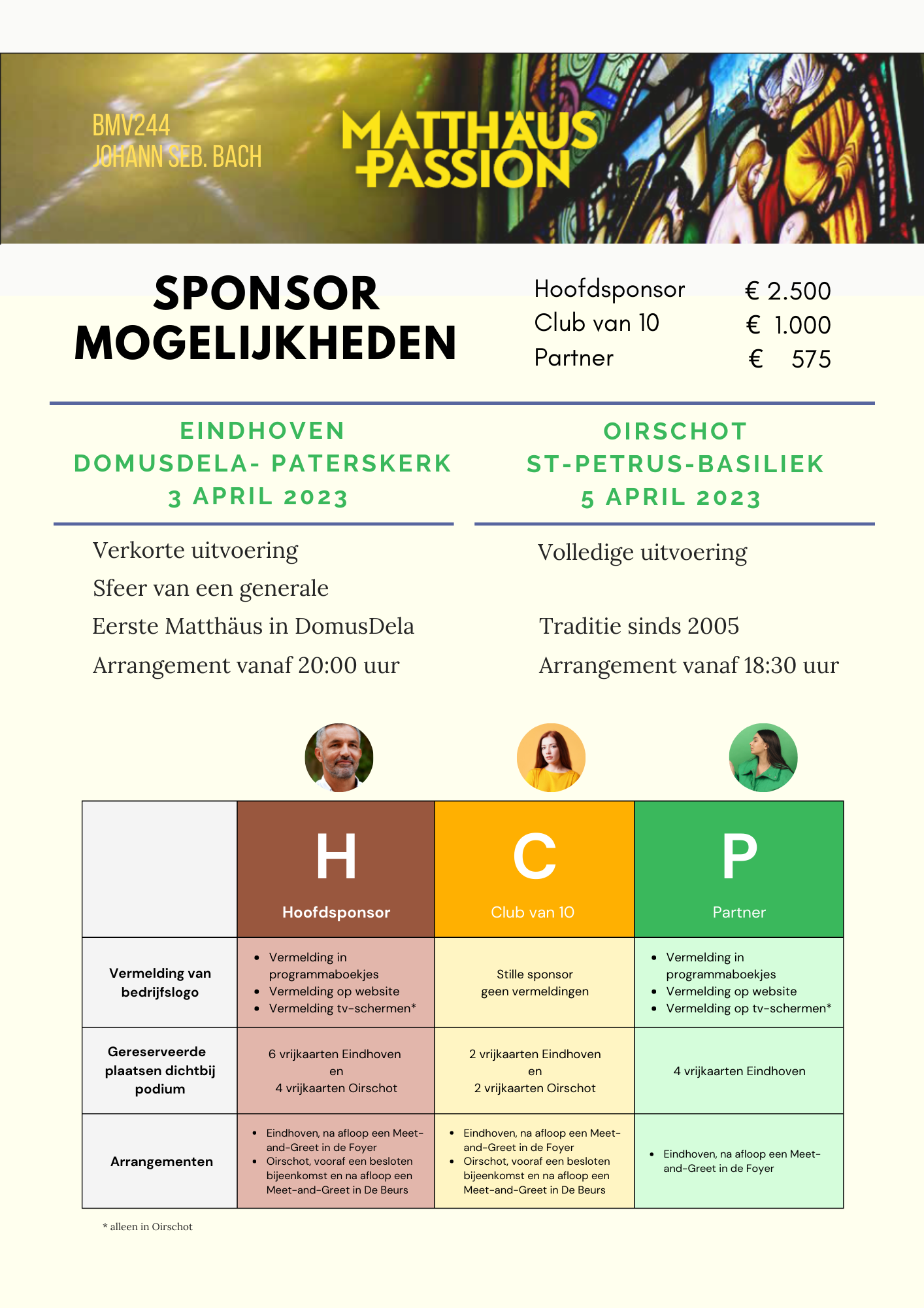 Sponsor worden? 1 Sponsormogelijkheden blad 1